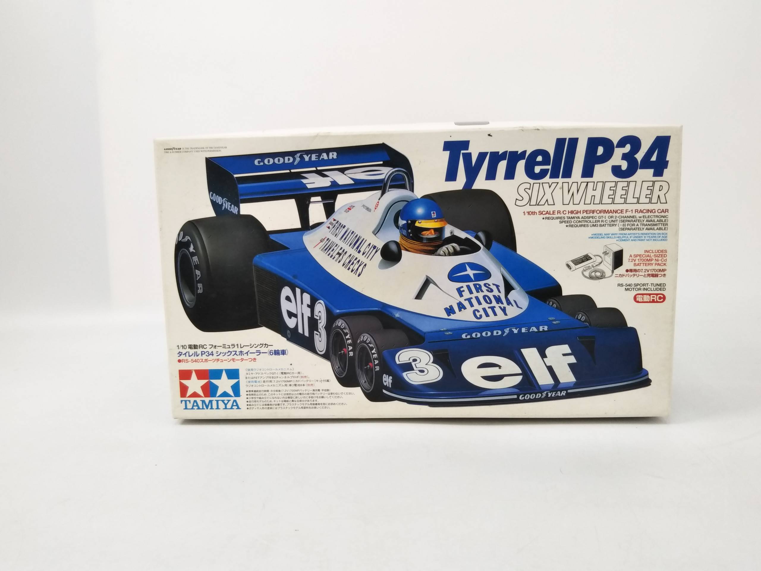 ラジコン 1/10 タイレル P34 シックスホイラー 「フォーミュラー1レーシングカー」 組立式未塗装品1