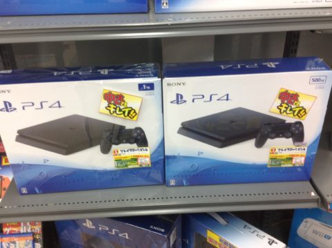 中古新型PS4本体値下しました！！