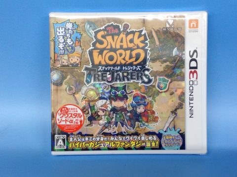 【買取価格】3DS　スナックワールド トレジャラーズ　ゲームソフト高価買取!!