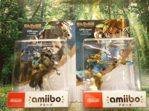 ゼルダの伝説 ブレス オブ ザ ワイルド amiibo 再入荷しました!!【リンク(騎乗)、リンク(弓)】