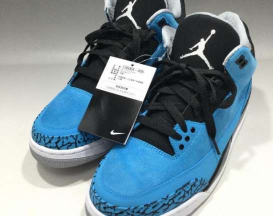 AIR JORDAN 3 RETRO DARK POWDER BLUE 買取しました！