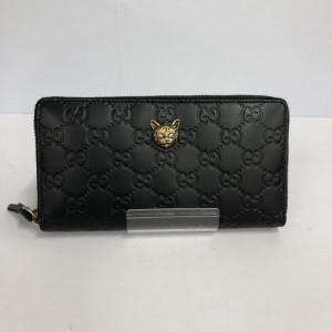 GUCCI キャットスタッズ ラウンドジップ 長財布　買取しました！