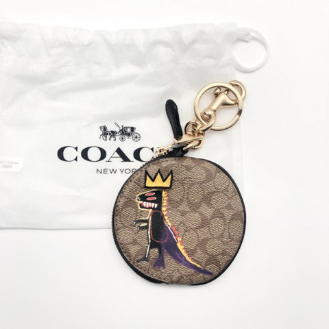 【美品】コーチ COACH コインケース パスケース 2021バスキア 恐竜 - webstartup.com.br