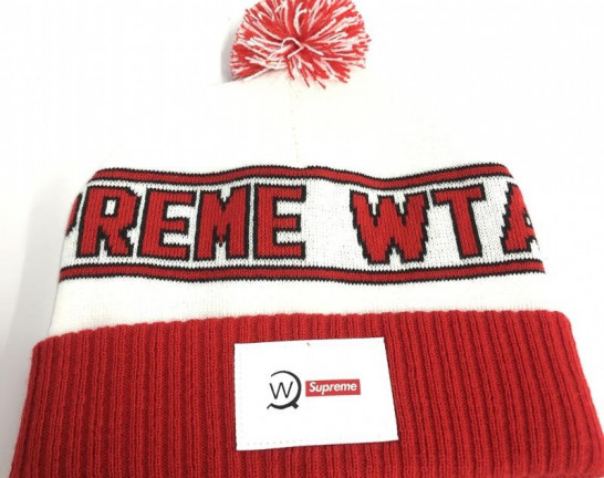 Supreme シュプリーム × WTAPS ダブルタップス 21FW ニット帽 赤 白 Beanie ビーニー　買取しました！
