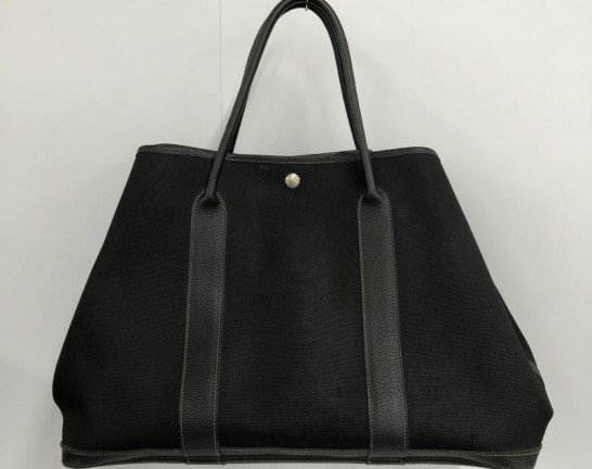 HERMES エルメス ガーデンパーティーMM 黒 トートバッグ　買取しました！