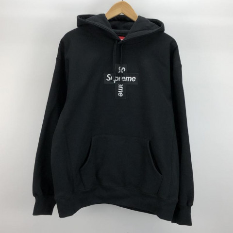 Supreme 20FW Cross Box Logo Hoodie Sweatshirt サイズL　シュプリーム　パーカー　黒　買取しました！