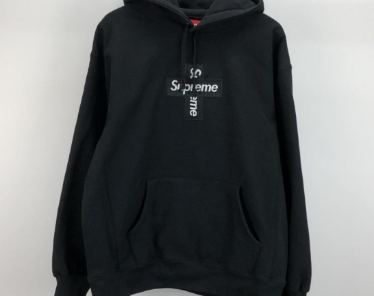 Supreme 20FW Cross Box Logo Hoodie Sweatshirt サイズL　シュプリーム　パーカー　黒　買取しました！
