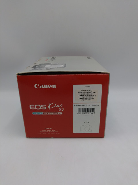 Canon デジタル一眼レフカメラ EOS Kiss X7 Wレンズキット 1800万画素 (ホワイト)　買取しました！