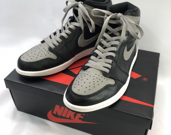 NIKE ナイキ AIR JORDAN1 RETRO HIGH SHADOW 28cm グレー×ブラック 箱あり　買取りしました！