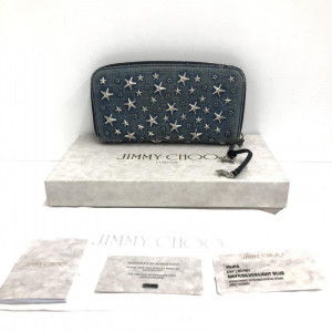 JIMMY CHOO ジミーチュウ FILIPA ESY 0C421 ラウンドファスナー財布 デニム　買取しました！