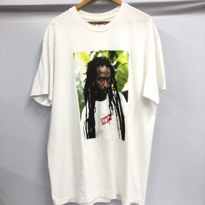 S supreme Buju Banton Tee  white 白