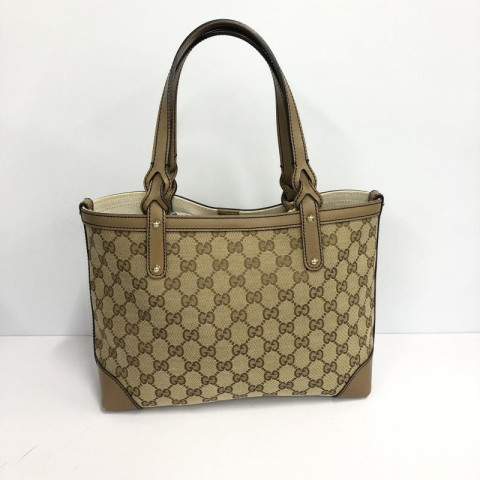 GUCCI グッチ トートバッグ ベージュ GGキャンバス　買取しました！