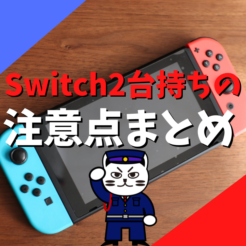 【2022年最新版】Switchを2台持ちする際の注意点を解説
