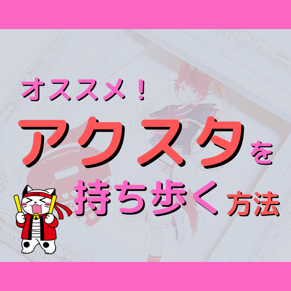 【オタ活】アクスタを持ち歩くポーチについて解説！