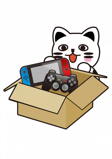 Switchを売る猫