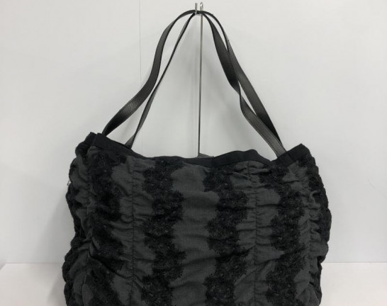 yohji yamamoto noir ヨウジヤマモト プリュス ノワール レザーハンドル バッグ 黒　買取しました！