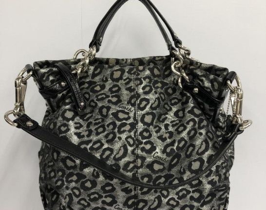 COACH コーチ オセロット レオパード 2wayバッグ グレー ブラック　買取しました！