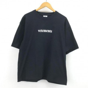 VETEMENTS ヴェトモン 20SS バーコードパッチロゴプリントTシャツ L 黒　買取しました！