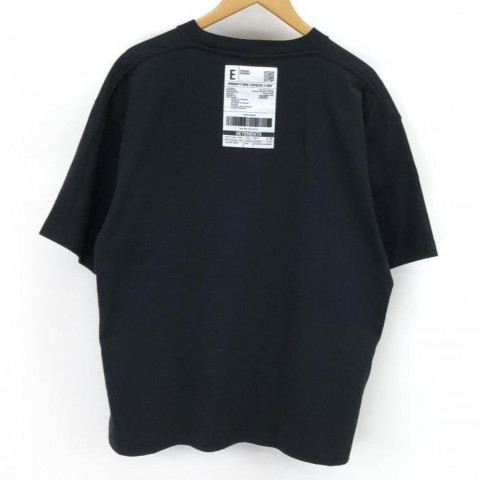 VETEMENTS ヴェトモン 20SS バーコードパッチロゴプリントTシャツ L 黒 ...