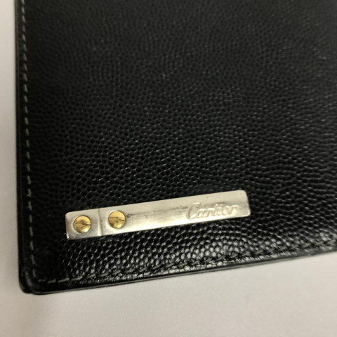 Cartier カルティエ サントス 二つ折り長財布 黒　買取しました！