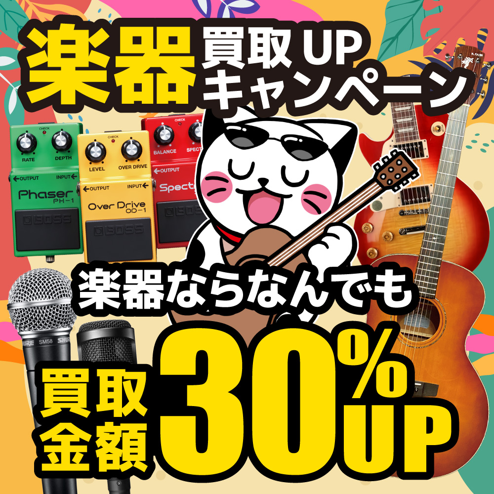 楽器買取30％UPキャンペーン