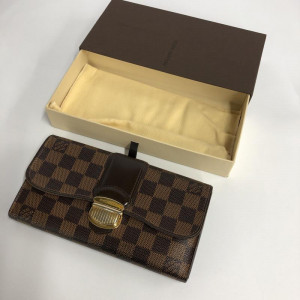 LOUIS VUITTON ルイ・ヴィトン ポルトフォイユ・システィナ ダミエ・エベヌ 茶　買取しました！