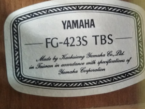 YAMAHA ギター FG-423S　買取しました！