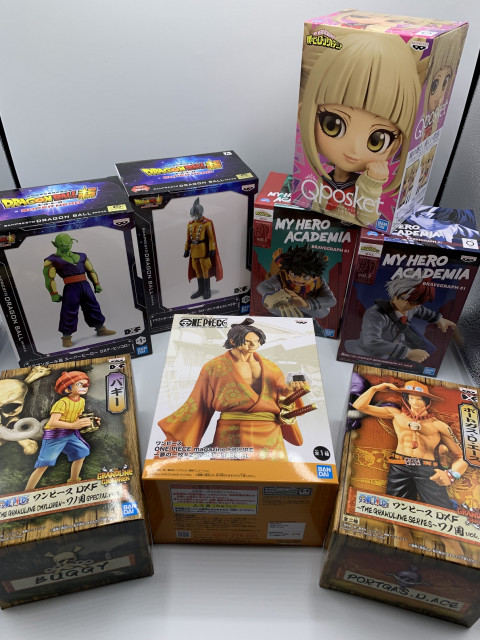 「ワンピース」「ドラゴンボール」「僕のヒーローアカデミア」プライズフィギュア　宅配買取しました！
