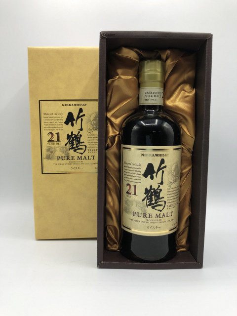 竹鶴 ピュアモルト 21年 700ml　買取しました！