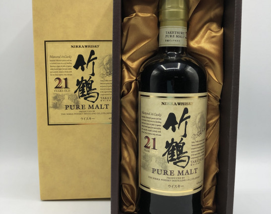 竹鶴 ピュアモルト 21年 700ml　買取しました！