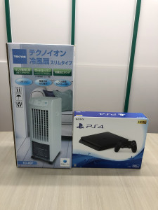 PS4本体・季節家電 冷風扇　宅配買取しました！