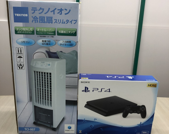 PS4本体・季節家電 冷風扇　宅配買取しました！