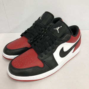 NIKE ナイキ AIR JORDAN 1 LOW 28cm 白 赤 黒 BRED ジョーダン　買取しました！