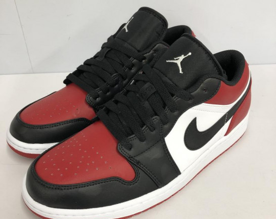 NIKE ナイキ AIR JORDAN 1 LOW 28cm 白 赤 黒 BRED ジョーダン　買取しました！