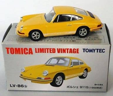 トミカリミテッドヴィンテージ　1/64 TLV-86b ポルシェ911S （黄）