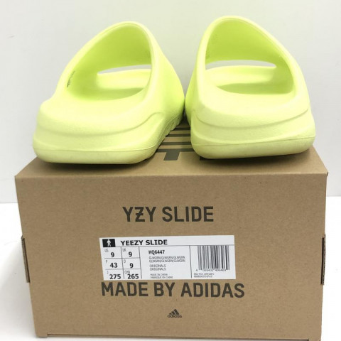 adidas YEEZY SLIDE イージー スライド サイズ27.5cm グロウ グリーン ...