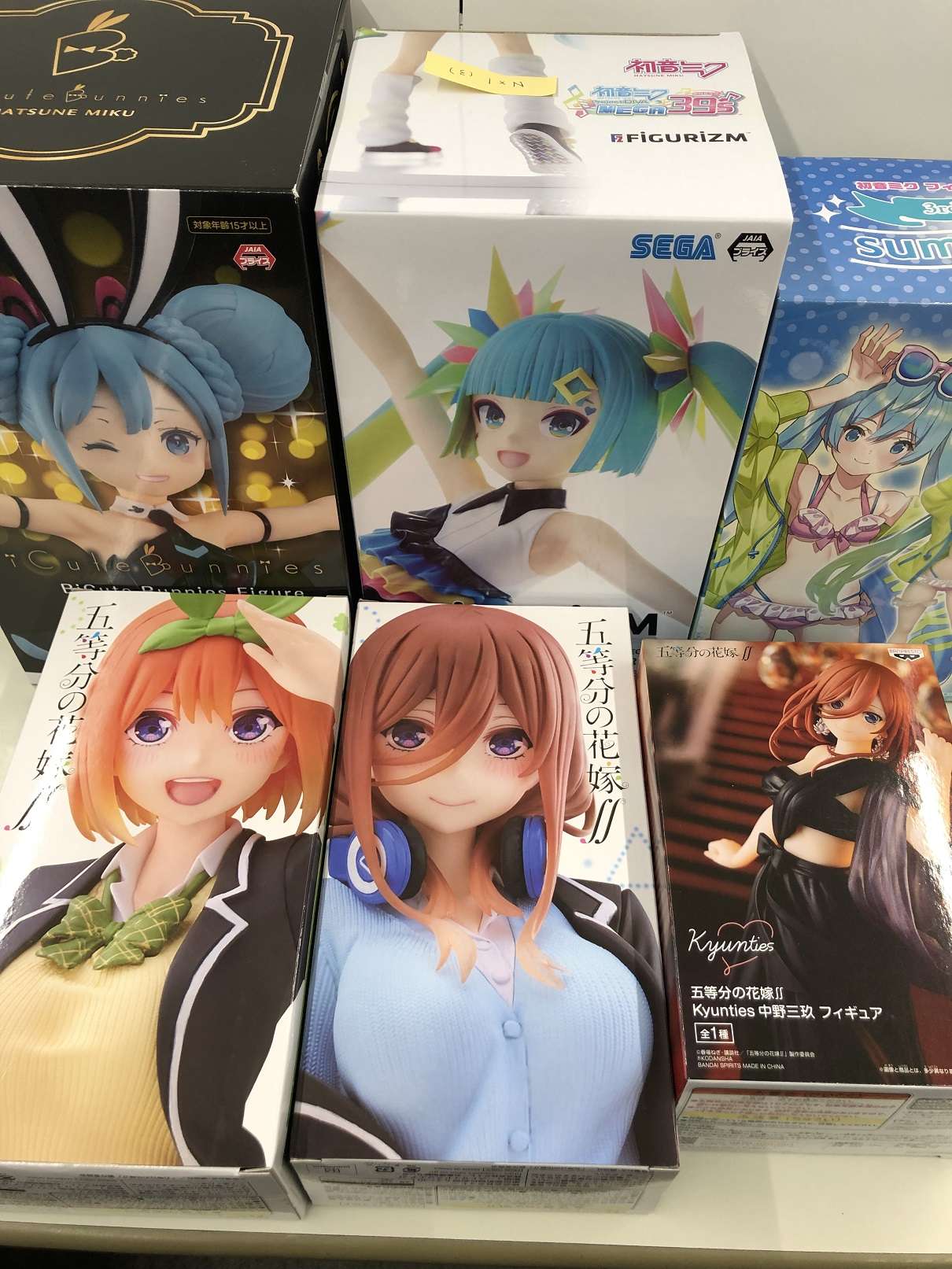 五等分の花嫁ワンピース呪術廻戦+他、プライズフィギュア