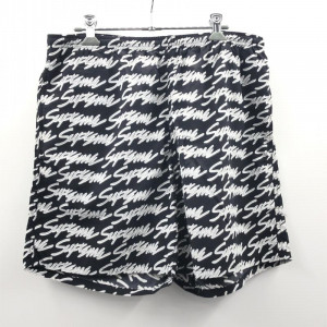 Supreme シュプリーム スイムパンツ M 黒 白 Signature Script Logo Water Short　買取しました！