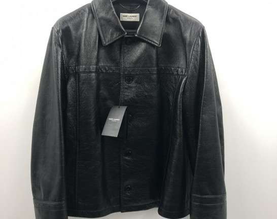 SAINT LAURENT サンローラン 2017 レザージャケット 54 黒 レザー シャツジャケット　買取しました！