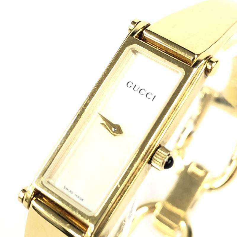 59-9☆超美品☆ GUCCI グッチ 腕時計 1500L ゴールド 金文字盤