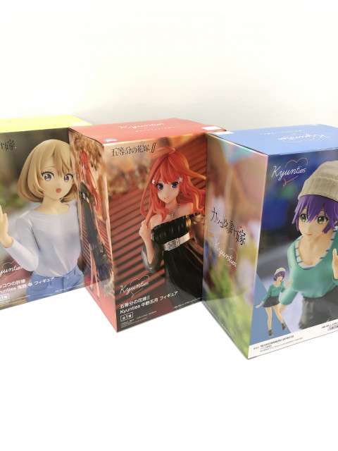 ワンピース、五等分の花嫁、NARUTO プライズフィギュア多数　宅配買取しました！