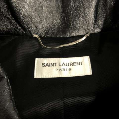 SAINT LAURENT サンローラン 2017 レザージャケット 54 黒 レザー シャツジャケット　買取しました！