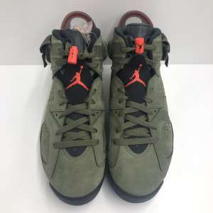 NIKE ナイキ×TRAVIS SCOTT トラヴィス・スコット AIR JORDAN 6 RETRO SP MEDIUM OLIVE 27cm 箱、替え紐有り　買取しました！