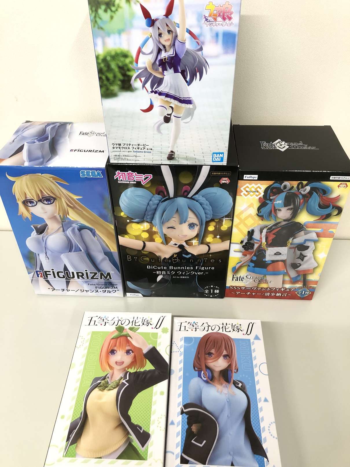 ウマ娘」「五等分の花嫁」「クレヨンしんちゃん」 他、プライズ 