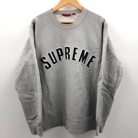 Supreme シュプリーム アーチロゴスウェット M グレー 15AW Arc Logo Crewneck　買取しました！