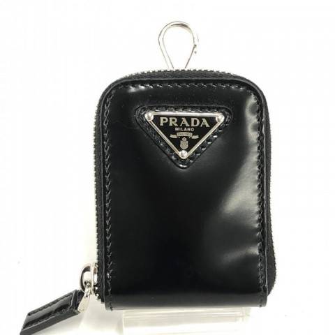 PRADA プラダ ミニポーチ 黒 レザー　買取しました！