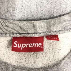 Supreme シュプリーム アーチロゴスウェット M グレー 15AW Arc Logo Crewneck　買取しました！