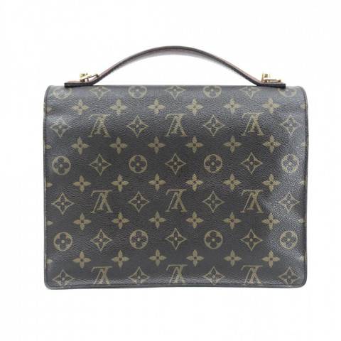 LOUIS VUITTON モンソー26 ハンドバッグ ブラウン レザー フランス製 ルイヴィトン　買取しました！