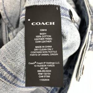 COACH コーチ シグネチャー デニムジャケット S インディゴ  トラッカー ジャケット　買取しました！