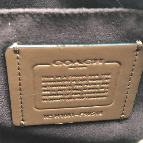 COACH プラチナ デボスド ショルダーバッグ レディース ブラックゴールド コーチ　買取しました！